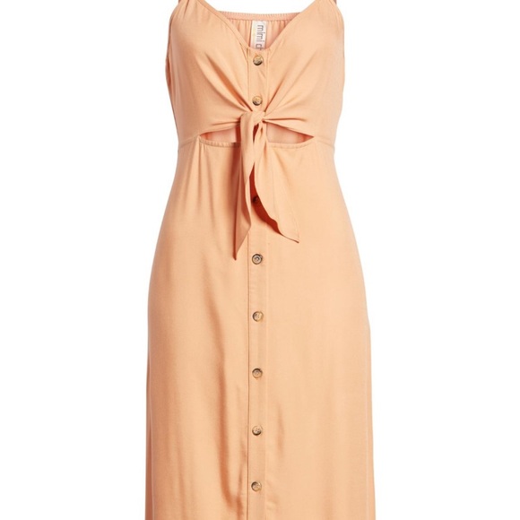 ruffle hem wrap dress